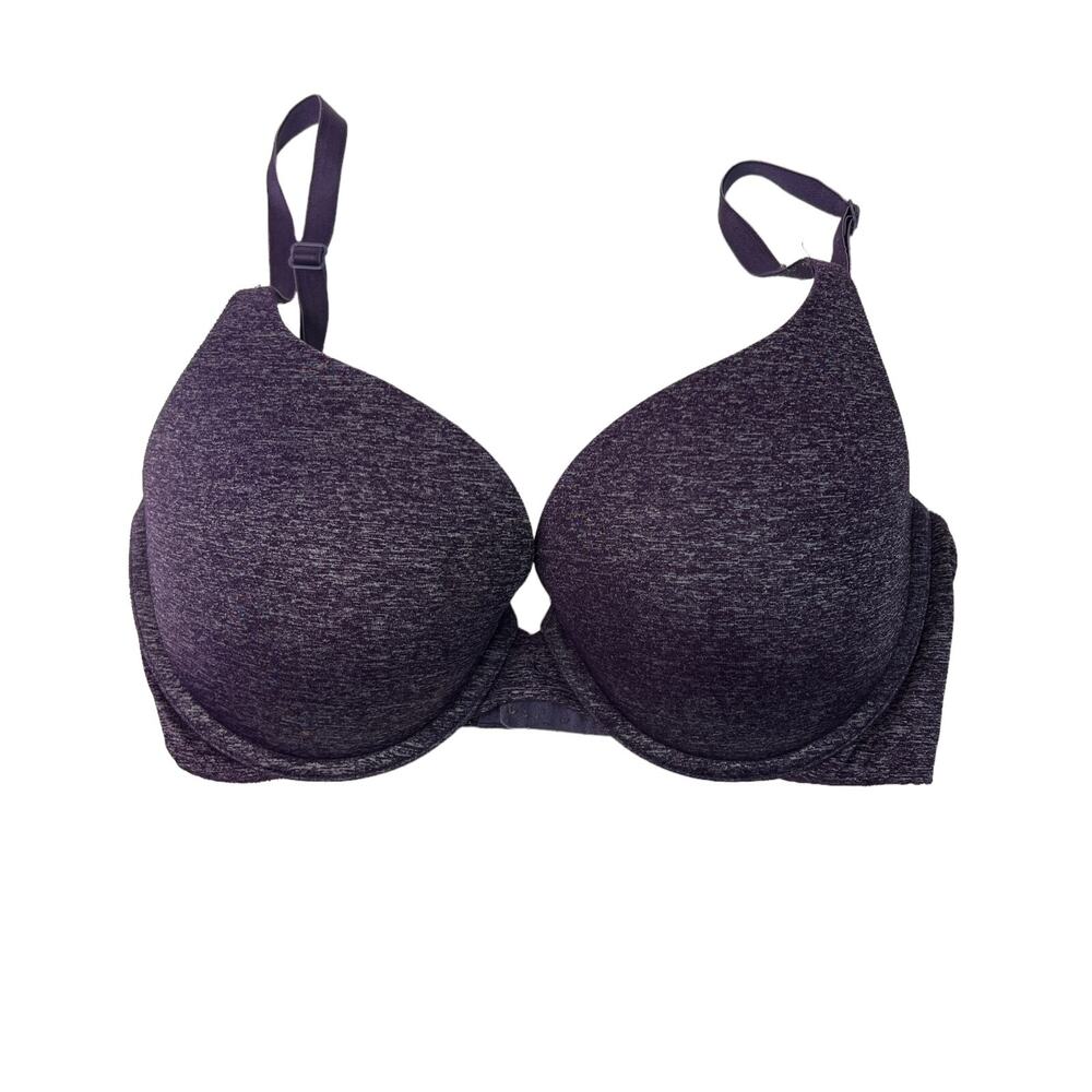 Victoria's Secret Padded Perfect Coverage Bra Convertible Underwire Purple 32DD